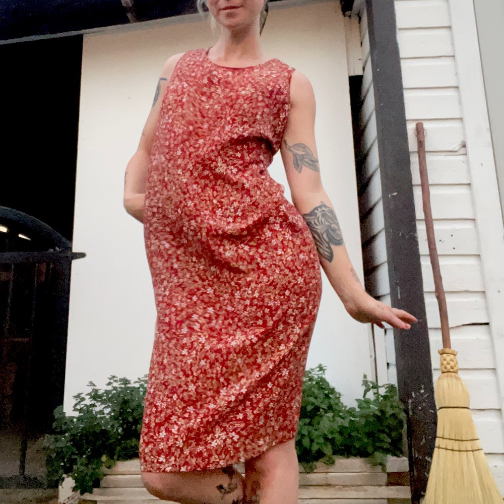 Vintage 90’s floral midi dress